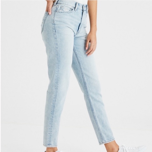 american eagle high rise mom jeans